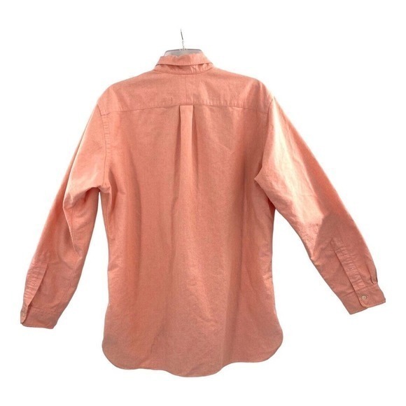 Vintage Ralph Lauren Preppy Oxford Pastel Orange. Shirt‎ Large - Picture 2 of 13